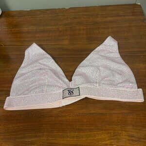 Victoria's Secret Pink Bedazzled Wireless Bralette Size Large